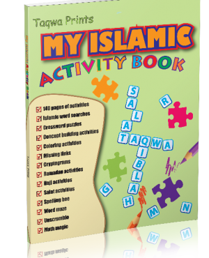Whether it is school holidays, summer break or winter break it is always time to do a little extra fun activities to learn about Islam. By doing activites in each page of the My Islamic Activity Book, not only children will learn a lot about different aspects of Islam, they will also prepare themselves for advanced learning.